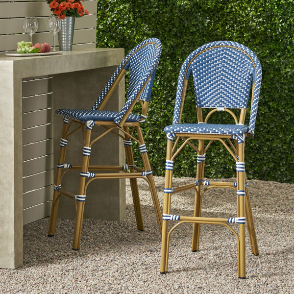 Longshore Tides Zelienople 29.5" Patio Bar Stool & Reviews Wayfair